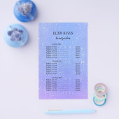 Glitzer Ombre Beauty Salon Flyer (Einzeln)
