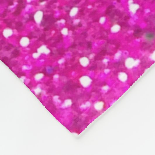 Glitzer Ombre Boho Chic Floral Monogram Fleecedecke (Ecke)