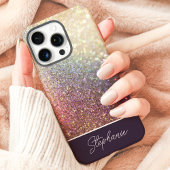 Glitzer Ombre Individuelle Name Case-Mate iPhone Hülle