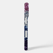 Glitzer Ombre Lila Blue Case-Mate iPhone Hülle (Rückseite / Rechts)