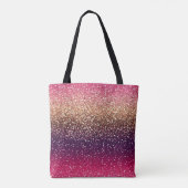Glitzer Ombre Pink Gold Tasche (Rückseite)