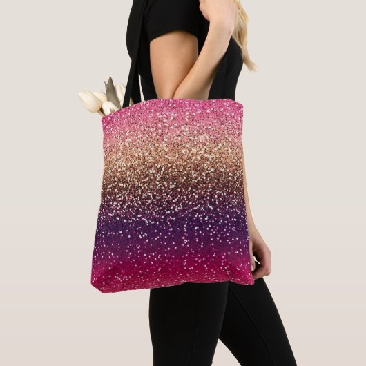 Glitzer Ombre Pink Gold Tasche (Von Nahem)