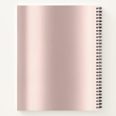 Glitzer Ombre Rose Goldene Herzen, Haartrockner Notizblock (Rückseite)