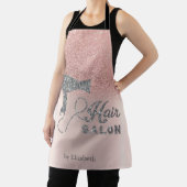 Glitzer Ombre Rose Goldene Herzen, Haartrockner Schürze (InSitu)