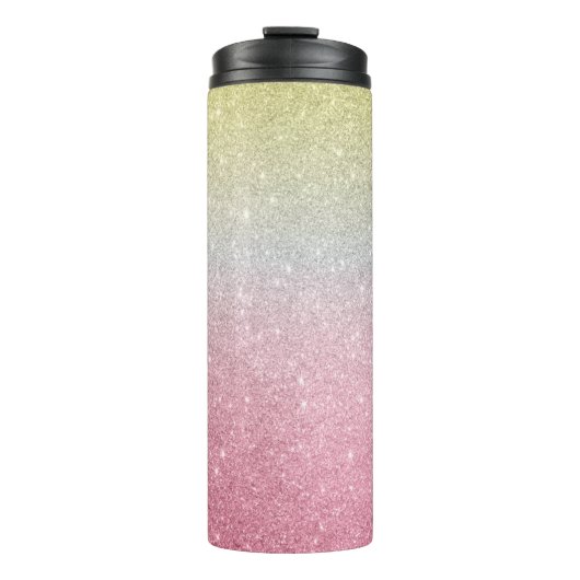 Glitzer Ombre Thermal Tumbler Thermosbecher (Vorderseite)