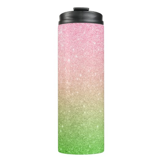 Glitzer Ombre Thermal Tumbler Thermosbecher (Vorderseite)