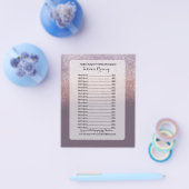 Glitzer Ombre Wedding Fotografy Session Preise Flyer (Einzeln)