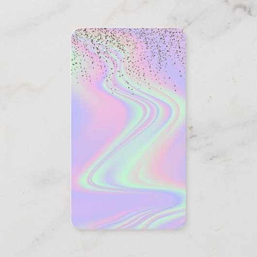 Glitzer Opal Connect mit dem QR-Code der US Social Visitenkarte (Rückseite)