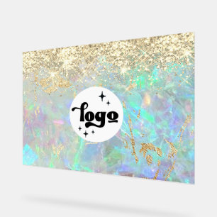 Glitzer-Opal-Hintergrund Acrylschild