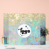 Glitzer-Opal-Hintergrund Acrylschild (Hochzeit)