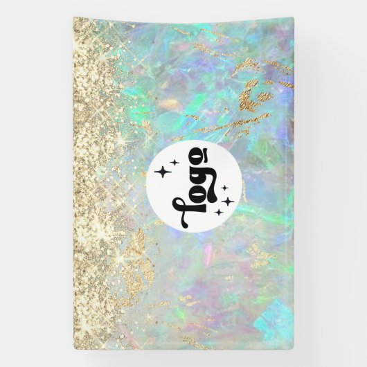 Glitzer-Opal-Hintergrund Banner (Vertikal)