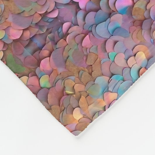 Glitzer Opal Holographic Modern Collection Fleecedecke (Ecke)