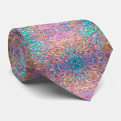Glitzer Opal Holographic Modern Collection Krawatte (Gerollt)