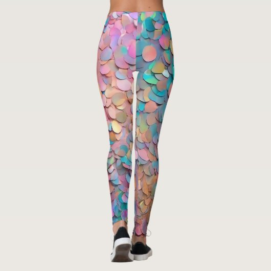 Glitzer Opal Holographic Modern Collection Leggings (Rückseite)