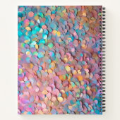 Glitzer Opal Holographic Modern Collection Notizblock (Rückseite)