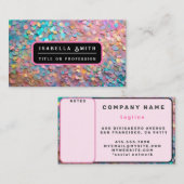 Glitzer Opal Holographic Modern Collection Visitenkarte (Vorne/Hinten)