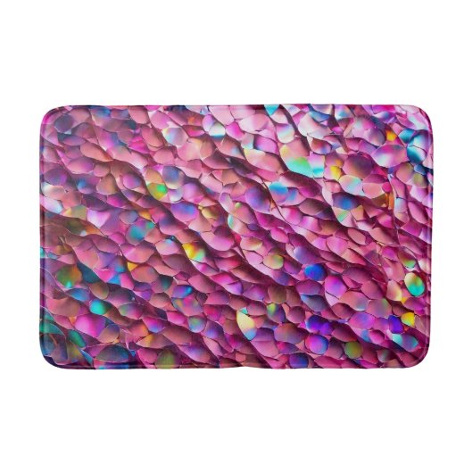 Glitzer Opal Holographic Popular Collection Badematte (Vorderseite)