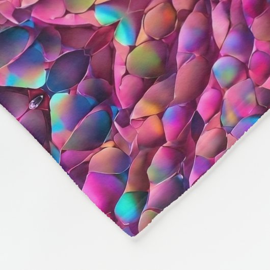 Glitzer Opal Holographic Popular Collection Fleecedecke (Ecke)