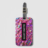 Glitzer Opal Holographic Popular Collection Gepäckanhänger (Vorderseite Vertikal)