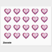 Glitzer Opal Holographic Popular Collection Herz-Aufkleber (Blatt)