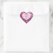Glitzer Opal Holographic Popular Collection Herz-Aufkleber (Tasche)