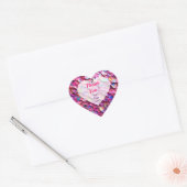 Glitzer Opal Holographic Popular Collection Herz-Aufkleber (Umschlag)