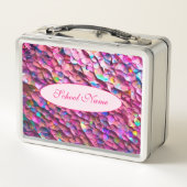 Glitzer Opal Holographic Popular Collection Metall Brotdose (Rückseite)