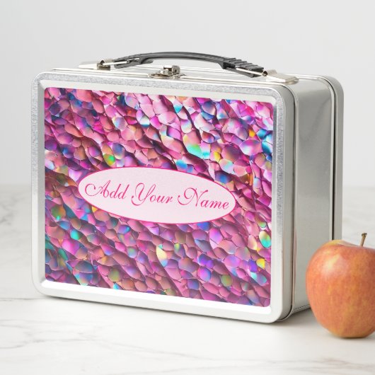 Glitzer Opal Holographic Popular Collection Metall Brotdose (Beispiel)