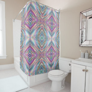 Glitzer Opal Holographic Trendy Collection Duschvorhang