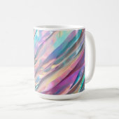 Glitzer Opal Holographic Trendy Collection Kaffeetasse (VorderseiteRechts)