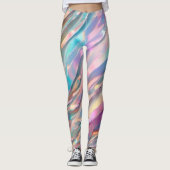 Glitzer Opal Holographic Trendy Collection Leggings (Vorderseite)