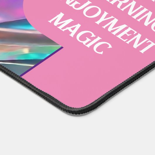 Glitzer Opal Holographic Trendy Collection Schreibtischunterlage (Ecke)