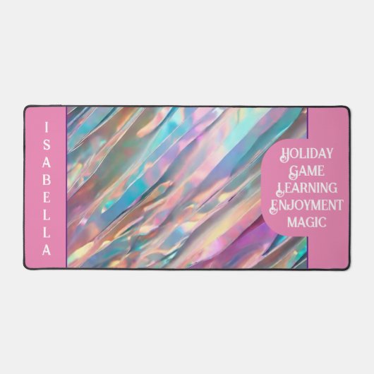 Glitzer Opal Holographic Trendy Collection Schreibtischunterlage (Vorderseite)