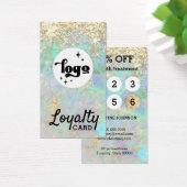 Glitzer Opal Loyalty Card (Schreibtisch)