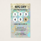 Glitzer Opal Loyalty Card (Rückseite)