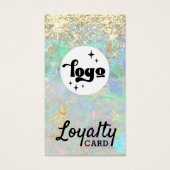 Glitzer Opal Loyalty Card (Vorderseite)