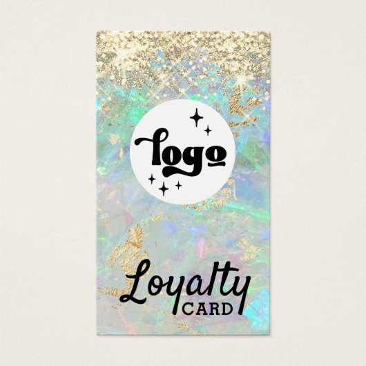 Glitzer Opal Loyalty Card (Vorderseite)