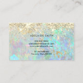 Glitzer Opal Loyalty Card Visitenkarte (Rückseite)