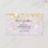 Glitzer opal mineralische Visitenkarte (Rückseite)