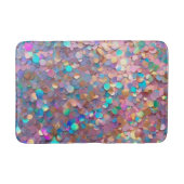 Glitzer Opal Moderne Holographische Sammlung Badematte (Vorderseite)