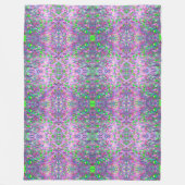 Glitzer Opal Moderne Holographische Sammlung Fleecedecke (Vorderseite)