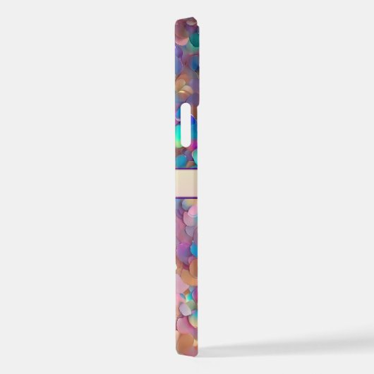 Glitzer Opal Moderne Holographische Sammlung iPhone Hülle (Rechte Seite)