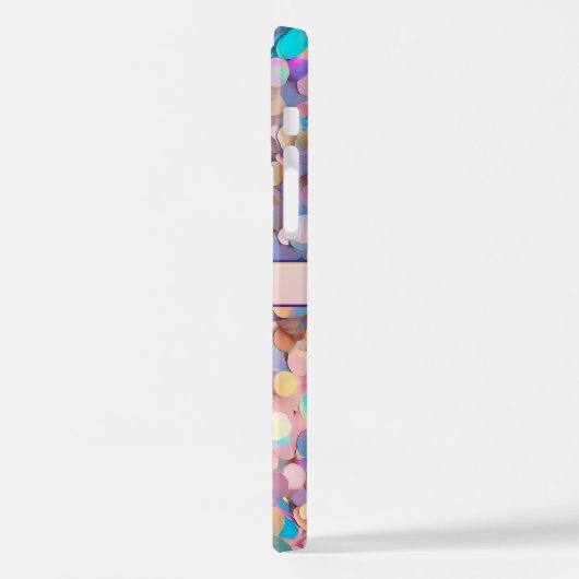 Glitzer Opal Moderne Holographische Sammlung iPhone Hülle (Linke Seite)