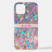 Glitzer Opal Moderne Holographische Sammlung iPhone Hülle (Rückseite)