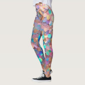 Glitzer Opal Moderne Holographische Sammlung Leggings (Links)