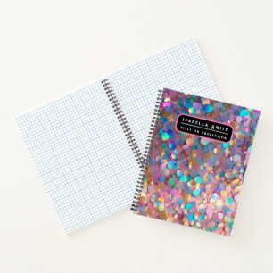 Glitzer Opal Moderne Holographische Sammlung Notizblock