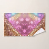 Glitzer Opal Popular Holographic Collection Badhandtuch Set (Handtuch)