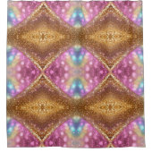Glitzer Opal Popular Holographic Collection Duschvorhang (Vorderseite)