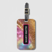 Glitzer Opal Popular Holographic Collection Gepäckanhänger (Vorderseite Vertikal)