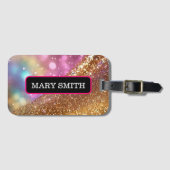 Glitzer Opal Popular Holographic Collection Gepäckanhänger (Vorderseite (Horizontal))